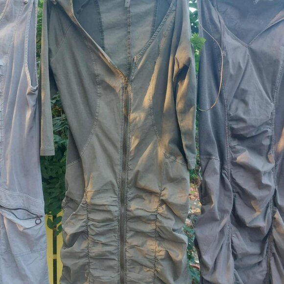 A lot of three cotton XCVI ruched dresses plus ankle length skirt - M/L - Picture 8 of 9